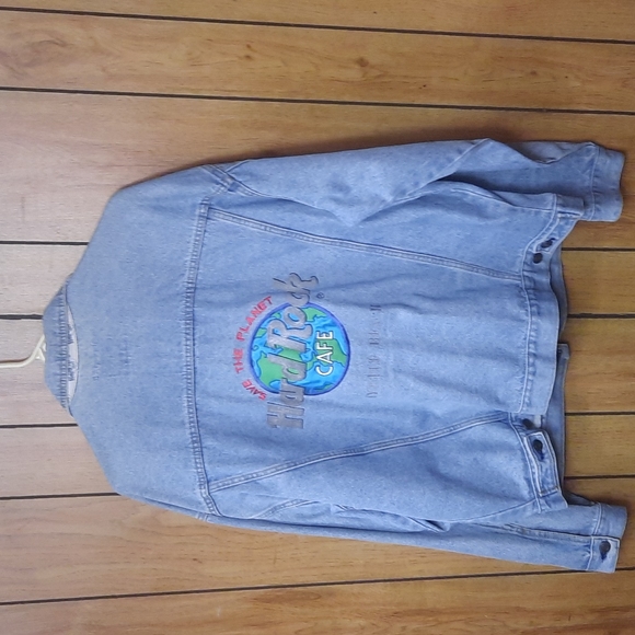 Vintage Hard Rock Cafe Jean Jacket - Picture 1 of 3